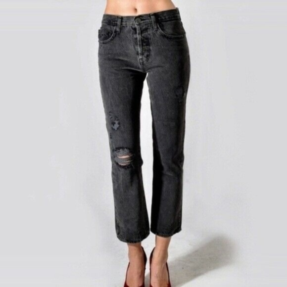 Current/Elliott Denim - Current Elliott High Waist Destroy Jeans